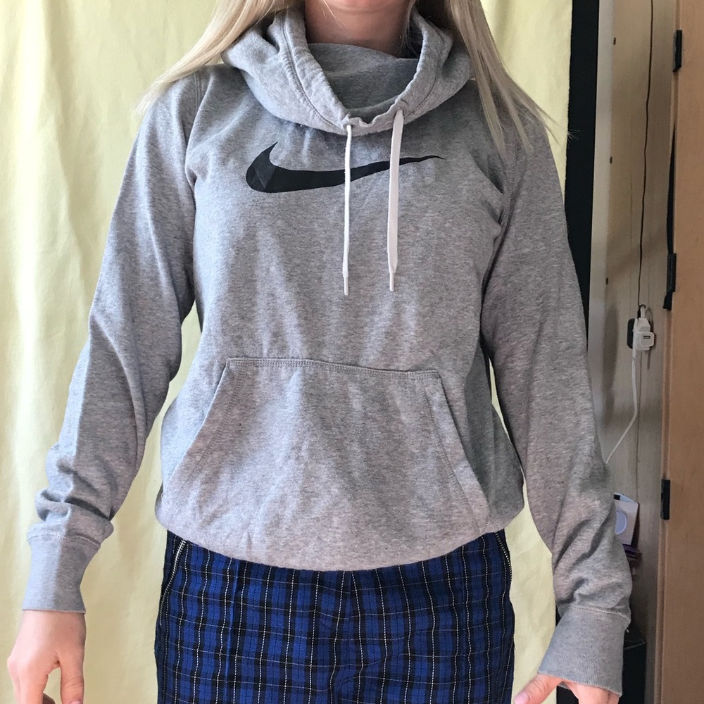 Grey Nike slouchneck hoodie
